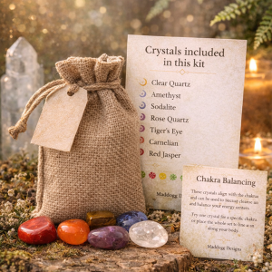 Chakra Crystal Starter Kit | A Gentle 7 Stone Set for Balance & Alignment