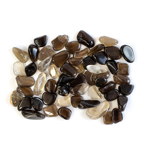 smoky quartz tumbled stones